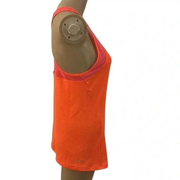 NWT racerback tank top.Coral,mesh,textured fabric , logo,athletic,activewear - Picture 5 of 13